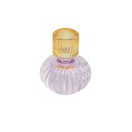 Porland Stripe Mor Sarı 9 cm Şamdan Mumluk