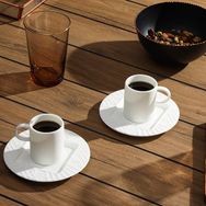 Porland Superior Bone Porcelain Elix 2 Kişilik 85 cc Kahve Takımı