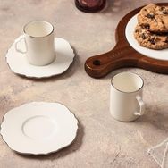Porland Tide Platin 80 cc 2 Kişilik Kahve Takımı