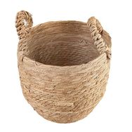 Porland Tony 27 cm Naturel Kulplu Sepet