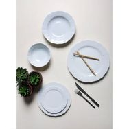 Porland Wavy Beyaz 60 Parça 12 Kişilik Yemek Takımı