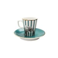 Porland Wild Life Elephant Tabaklı 75 cc Kahve Fincanı