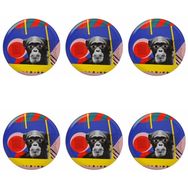 Porland Wild Life Monkey 28 cm 6'lı Düz Tabak