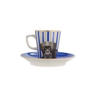 Porland Wild Life Monkey 80 cc Tabaklı Kahve Fincanı