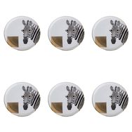 Porland Wild Life Zebra 20 cm 6'lı Düz Tabak