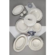 Porser Platin Yaldız Fulya 12 Kişilik 53 Parça Yemek Takımı