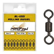 Port Fish BL-1001 NO 1-0 Rolling Swivel Bilyalı Fırdöndü