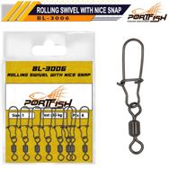 Port Fish BL-3006 No:3 Bilyalı Kilitli Klips