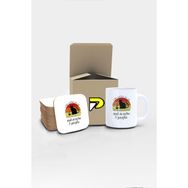 Postermanya I Like Coffee My Cat Kedi Tasarımlı Baskılı Kupa Bardak Seti