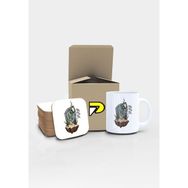 Postermanya Need More Coffee Zombi Tasarımlı Baskılı Kupa Bardak Seti 2