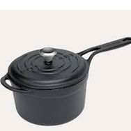 Pot Art 18 cm Mat Siyah Yuvarlak Sos Tenceresi