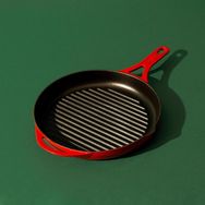 Pot Art Magma 28 cm Kırmızı Izgara Döküm Tava