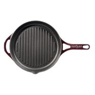 Pot Art Yuvarlak Düz Majolik Mürdüm 28 cm Tava