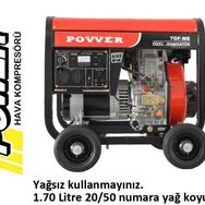 Power 7 Kw 8.7 Kva 220 V Dizel Jeneratör