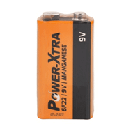 Power-xtra 9V 6F22 Çinko Manganez Pil