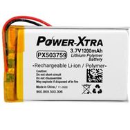 Power-xtra PX503759 Devreli-1.5A - 3.7V 1200 mAh Li-Polymer Pil