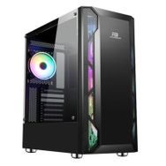 PowerBoost VK-G3701B 550W 80+ Tempered Glass ARGB USB 3.0 ATX Mid Tower Kasa