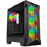 PowerBoost VK-Z002B 4-ARGB Ring Fanlı Gaming Mid-Tower PC Kasası