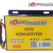 Powermaster 24-12 Volt 20 Amper Oto Konvertör