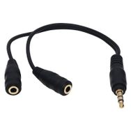 Powermaster 3.5 mm Erkek-2 Stereo Dişi Kulaklık Çoklayıcı Kablo
