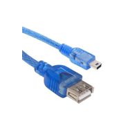 Powermaster 30 cm 5 Pin Erkek-Dişi Şeffaf iPod USB Kablo