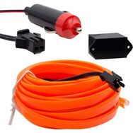 Powermaster 5 Metre Oranj Araç İçi Neon İp Aydınlatma
