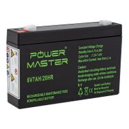 Powermaster 6 Volt 7 Amper 150x50x94 mm Akü