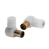 Powermaster 60 Ohm L Dişi Beyaz Anten Fişi