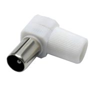 Powermaster 60 Ohm L Erkek Beyaz Anten Fişi