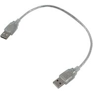 Powermaster Elektromer 40 cm Şeffaf Erkek - Erkek USB Kablo