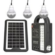 Powermaster GD-999 Güneş Panelli 3 Lambalı Powerbank Özellikli Şarjlı Solar Aydınlatma Kamp Lambası