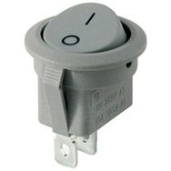Powermaster IC-133B Gri 2 Pinli Işıksız Yuvarlak Açma Kapama Anahtarı