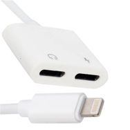 Powermaster J-008 iP Kablo Tip Şarj Lightning Kulaklık Çoklayıcı