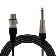 Powermaster Magicvoice LD379B 6.3 mm Mono Erkek + Canon Dişi 15 Metre Kablo