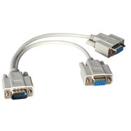 Powermaster PM-1557 1x VGA Erkek To 2x VGA Dişi 30 cm Çevirici Kablo