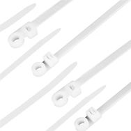 Powermaster PM-26329 Beyaz Delikli 2.5x100 mm Klemens Cırt Cırt Klips