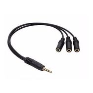 Powermaster PM-4871 3 Port 3.5 mm Splitter Kulaklık Mikrofon Çoklayıcı Çevirici Dönüştürücü Adaptör