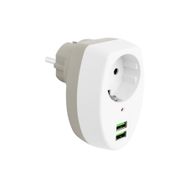 Powermaster PM-4911 10 A 2500 W 2xUSB Girişli Tekli Termal Priz