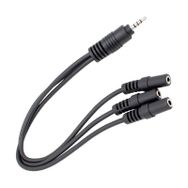Powermaster Stereo 3.5 mm Erkek 3 Stereo 3.5 mm Dişi Ses Dağıtıcı Aux Kablo