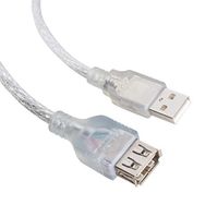 Powermaster Usb 1.5 mt Şeffaf Uzatma Kablosu