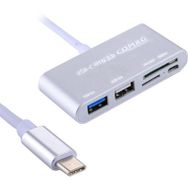 Powermaster USB Type-C OTG Combo USB 3.0 HUB + Kart Okuyucu