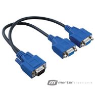 Powermaster Vga To 2 Vga 30 cm Kablo