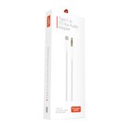 Powerway AC06 Type-C To Aux Çevirici Tüm Cihazlarla Uyumlu Samsung Xiaomi Beyaz 3.5 mm Jack Dönüştürücü Aux Kablosu