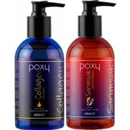 Poxy Collagen Biotin Özlü 400 ml Saç Kremi + Kapalı Saçlara Özel Sarımsak Özlü 400 ml Saç Kremi