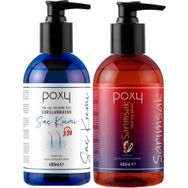 Poxy Kapalı Saçlara Özel Sarımsak Özlü 400 ml Saç Kremi + Tüm Saç Tiplerine Özel Durulanmayan 400 ml Saç Kremi
