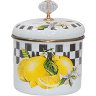 PR Home Lemon Emaye Küçük Boy 10 CM Sarı Baharatlık Kavanoz