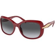 Prada 0PR 04ZS 15D5W1 57 Kırmızı Kadın Güneş Gözlüğü