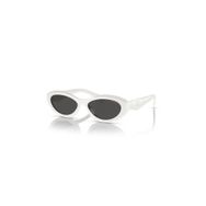 Prada PR 26ZS 17K08Z 55 White Dark Grey Kadın Güneş Gözlüğü