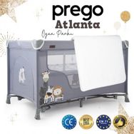 Prego Atlanta 70x120 cm Gri Oyun Parkı+ Yatak Hediyeli