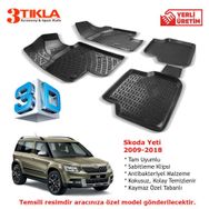 Premium Skoda Yeti 3D Havuzlu Paspas